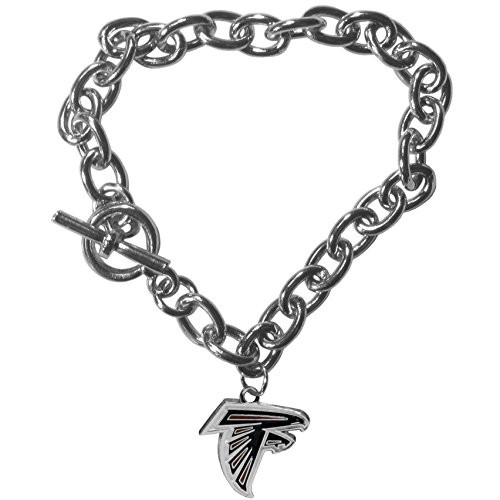 NFL Siskiyou Sports Womens Atlanta Falcons Charm Chain Bracelet One Size Team Color NFL Siskiyou Sports Womens Atlanta Falcons Charm Chain Bracelet One Size Team Color
