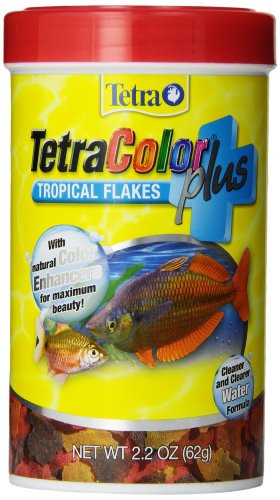 TetraColor Plus Tropical Flakes 2 2 Ounces  With Natural Color Enhancers  77250