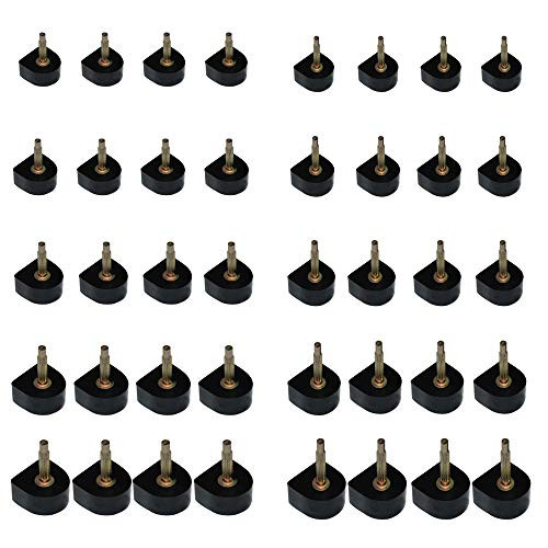 20 Pairs High Heel Replacement Tips  Doubletwo Black Heel Tip Taps Caps Shoes Replacement Dowels 8 9 10 11 12mm