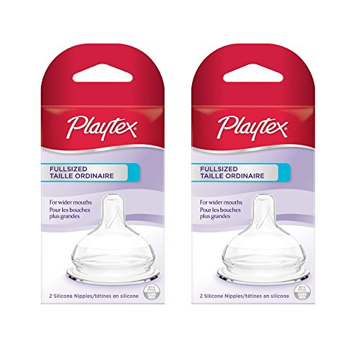 Plytx Full Sz Nipple Med Size 2pk Playtex Fullsized Nipple   Medium Flow 2pk