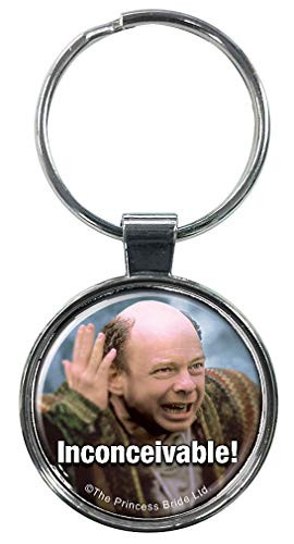 Ata Boy The Princess Bride Inconceivable 1 5  Fob Keychain for Keys  Backpack Pulls and More