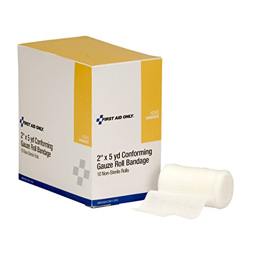 First Aid Only 2  Non sterile Conforming Gauze Roll Bandage  10 Count Box