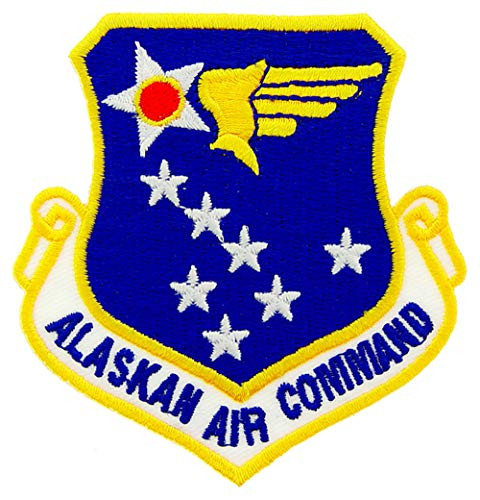 United States Air Force USAF Alaskan Air Command Embroidered Patch  with Iron On Adhesive  Full Color