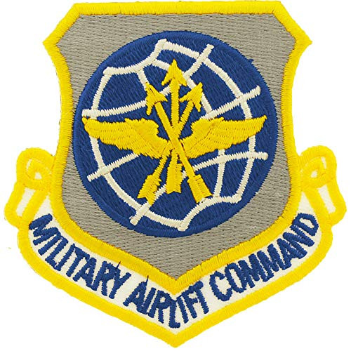 United States Air Force USAF Military Airlift Command Embroidered Patch  with Iron On Adhesive  Full Color