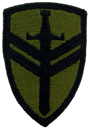 United States Army 2nd Support Patch  Subdued Woodland Green  with Iron On Adhesive