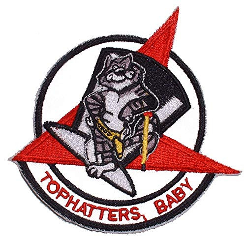 United States Navy USN VFA 14 Tophatters Baby Fighter Attack Squadron Embroidered Patch  with Iron On Adhesive