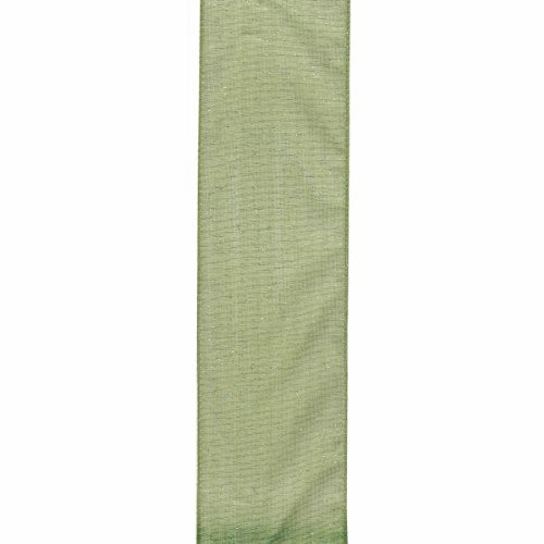Offray  Moss Wired Edge Quest Craft Ribbon  2 1 2 Inch x 9 Feet  2 1 2 Inch