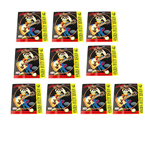 Musiclily Alice Phosphor Bronze Folk Acoustic Guitar 3rd G Strings Light Pack of 10