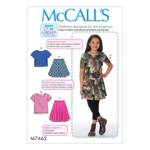 McCall Patterns Knit Tops   Flared Skirts Sewing Pattern