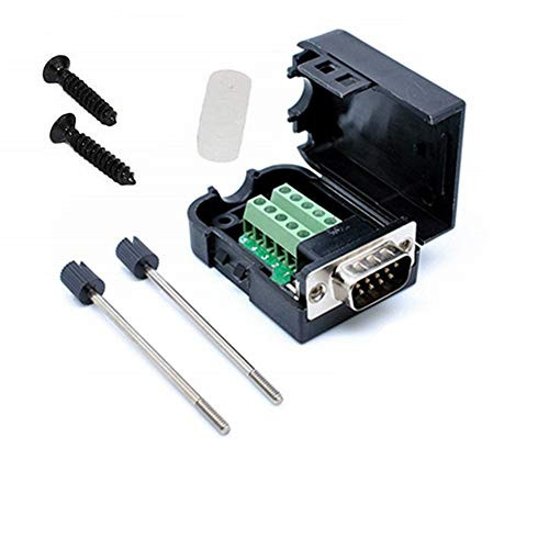 Connector DB9 RS232 D SUB Male Adapter to Screw Connector 9 Pin Port to Terminal Connector Signal Module with Case  Male Connector DB9