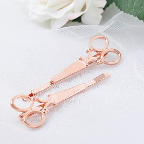 Yalice Scissors Hair Barrette Bobby Pins Hair Clips Metal Hair Accessories for Women and Girls Rose Gold Yalice Scissors Hair Barrette Bobby Pins Hair Clips Metal Hair Accessories for Women and Girls Rose Gold