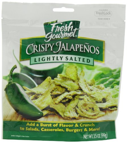 Fresh Gourmet Crispy Jalapenos  Lightly Salted  3 5 Ounce