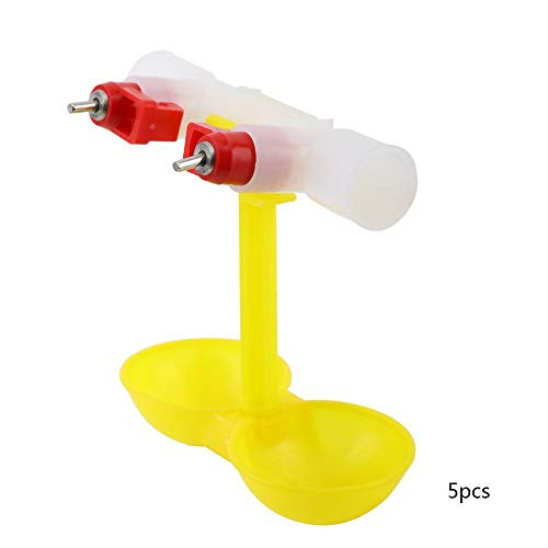 Jeffergarden Chicken Water Drinkers Automatic Poultry Feeders for Poultry Waterer Quail Chicken Drinker Water Supply Feeder 1 2inch