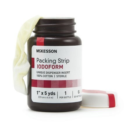 McKesson Performance Plus Iodoform Packing Strip 1 X5Yards Sterile Latex Free   Model 61 59345