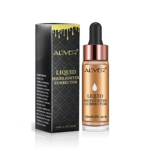 Glow Liquid Highlighter Contouring  Brighten Shimmer 3D Highlighters Ultra concentrated Illuminating Bronzing Drops   6 Colors Available  5 SUNLIGHT