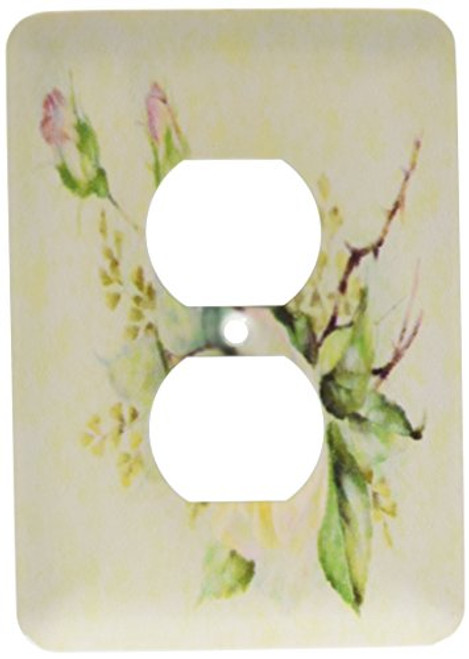 3dRose lsp_80733_6"Picture Of Painted Victorian White Rose" Plug Outlet Cover 3dRose lsp_80733_6"Picture Of Painted Victorian White Rose" Plug Outlet Cover