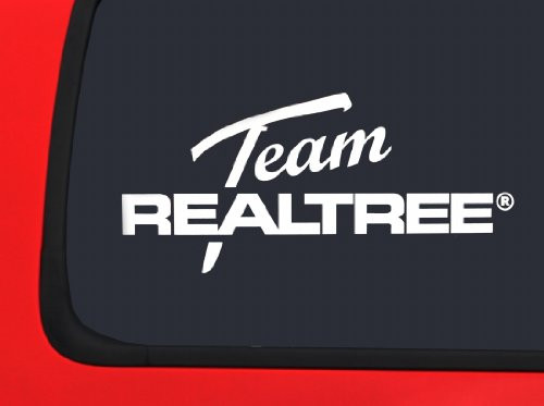 LVE Decals Team Realtree   Official Logo   White Hunting window decal sticker