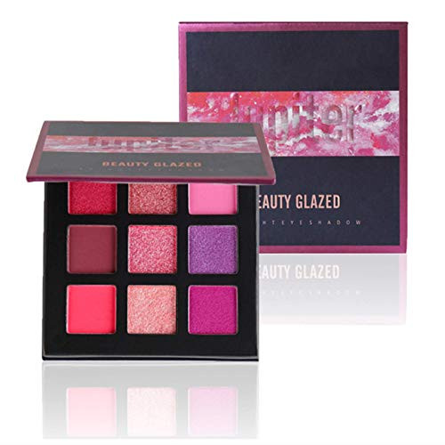 Beauty Glazed 9 Colors Shimmer Eyeshadow Cream Matte Glitter Eye Shadow Palette Natural Waterproof Long Lasting Pigmented Eyeshadow Powder Cosmetics 05 Mysterious Purple Beauty Glazed 9 Colors Shimmer Eyeshadow Cream Matte Glitter Eye Shadow Palette Natural Waterproof Long Lasting Pigmented Eyeshadow Powder Cosmetics 05 Mysterious Purple