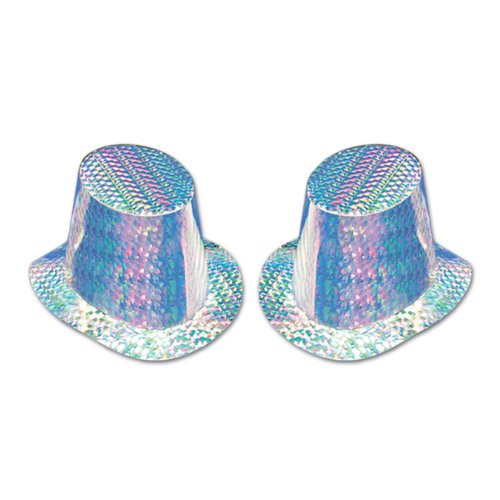 Beistle 66219 25-Piece S25 Silver Prismatic Hi-Hat