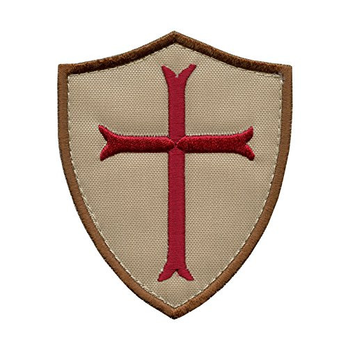 LEGEEON Desert AOR1 Crusaders Templar Cross US Navy Seals DEVGRU Embroidered Fastener Patch