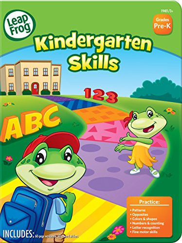 LeapFrog Kindergarten Skills Workbook with 60 Pages and 60 Reward Stickers  19401