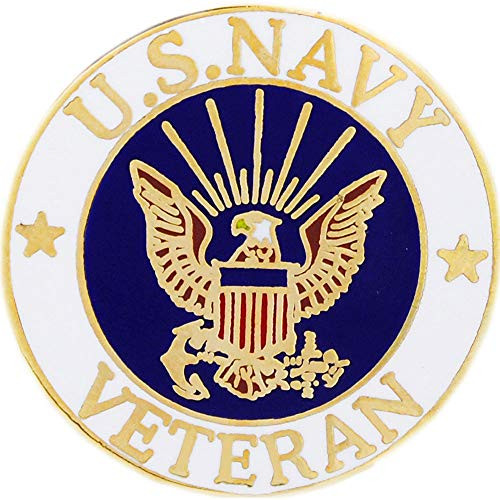 United States Navy USN Veteran Logo Seal 1  Lapel Pin  USN Veteran