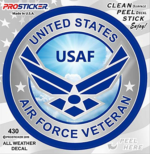 ProSticker 430V  One  United States Air Force Veteran USAF Decal  4