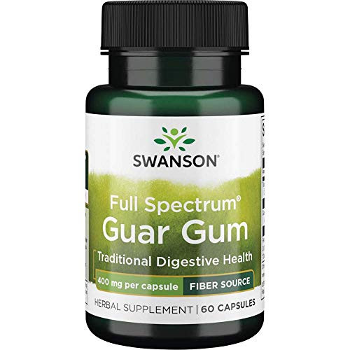 Swanson Full Spectrum Guar Gum 400 Milligrams 60 Capsules