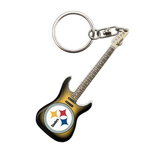 Woodrow Guitar by The Sports Vault NFL Pittsburgh Steelers Guitar Keychain Woodrow Guitar by The Sports Vault NFL Pittsburgh Steelers Guitar Keychain
