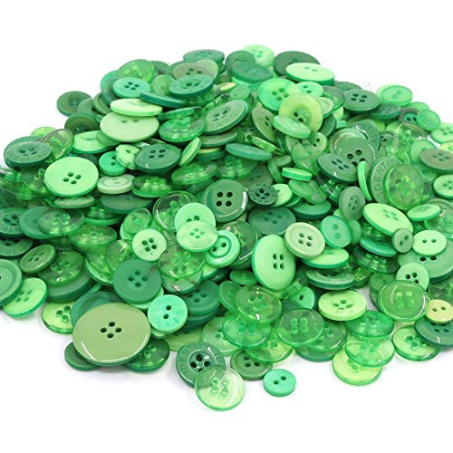 TangTanger 600 Pcs Assorted Size Resin Buttons 2 and 4 Holes Round Craft for Sewing DIY Crafts Children s Manual Button Painting Green TangTanger 600 Pcs Assorted Size Resin Buttons 2 and 4 Holes Round Craft for Sewing DIY Crafts Children s Manual Button Painting Green