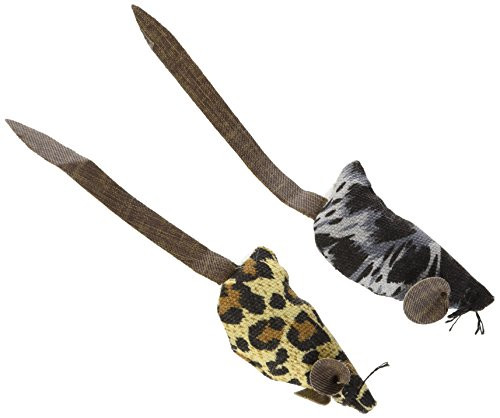 Ethical Plush Crazy Spots Mice Catnip Cat Toy 2 Pack