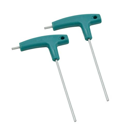 Rannb 3mm T Handle Hex Key Wrench Dual Hex Head Wrench   Pack of 2
