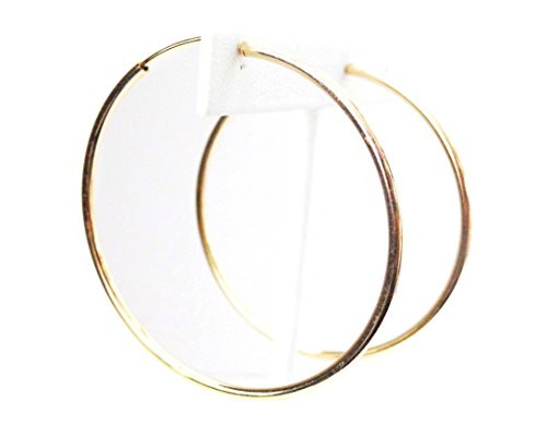 Clip on Earrings Gold Tone Hoop Earrings Simple Thin 2 25 inch Hoop Clip on Earrings Gold Tone Hoop Earrings Simple Thin 2 25 inch Hoop