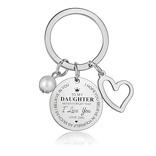 Daughter Gifts from Dad Inspirational Keychain Never Forget That I Love You Forever Keyring Gift for Girls Birthday Gift Graduation Gifts  to My Daughter from Dad Daughter Gifts from Dad Inspirational Keychain Never Forget That I Love You Forever Keyring Gift for Girls Birthday Gift Graduation Gifts  to My Daughter from Dad