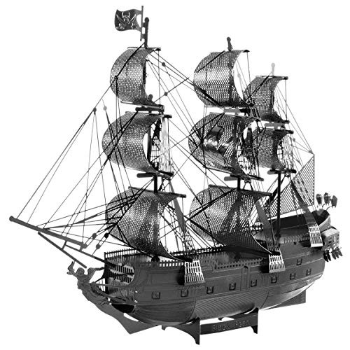 Fascinations ICONX Black Pearl Ship Black Version 3D Metal Model Kit