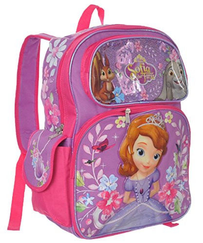 Sofia the First Backpack - Disney Flower Frame Pink New 055577
