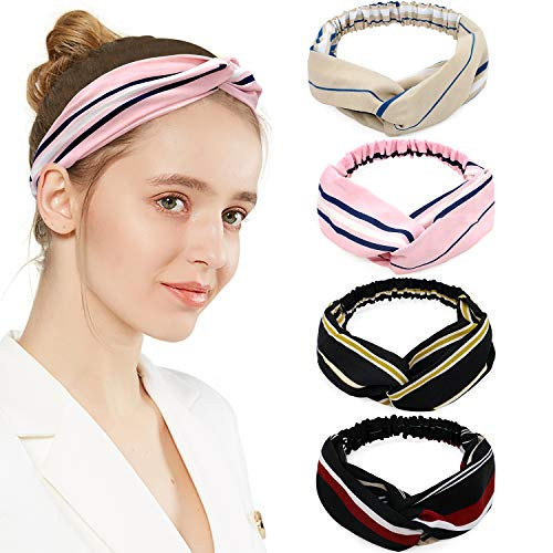 Headbands for Women Elastic Yoga Headbands Running Sport Athletic Travel Boho Knotted Hairband Turban Criss Cross Twisted Head Wrap Hair Bands for Girls Women Teens Adults Headbands for Women Elastic Yoga Headbands Running Sport Athletic Travel Boho Knotted Hairband Turban Criss Cross Twisted Head Wrap Hair Bands for Girls Women Teens Adults