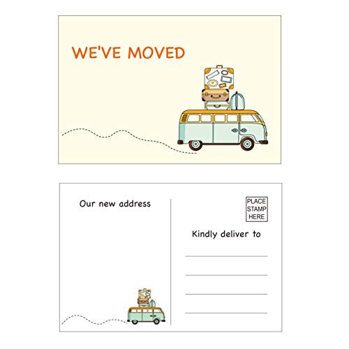 50 We ve moved postcards  Moving Announcement Cards  Change of Address Card  Address Update Announcement  New Home Card