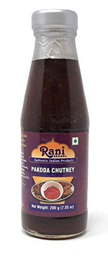 Rani Pakoda   Pakora Chutney  Sweet  Sour   Spicy Dipping Sauce  7oz  200g  Glass Jar  Ready to eat  Vegan ~ Gluten Free   NON GMO   No Colors   Indian Origin
