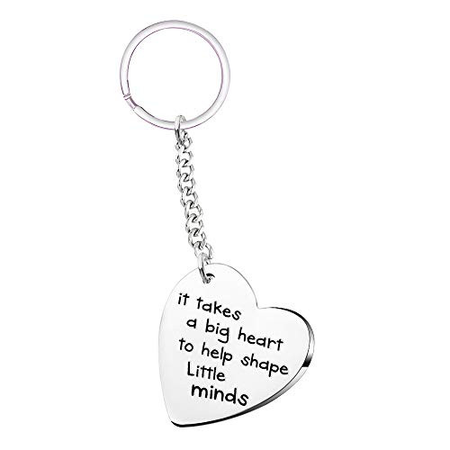 Teacher Appreciation Gift Keychain It Takes a Big Heart to Help Shape Little Minds Teacher Appreciation Gift Keychain It Takes a Big Heart to Help Shape Little Minds