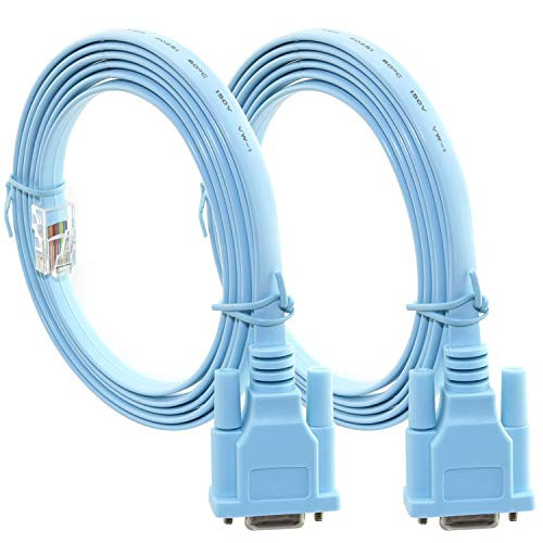 ToToT 1pcs 6FT  1 8M  Console Cable RJ45 Cat5 Ethernet to RS232 9 Pin DB9 COM Port Serial Female Routers Network Adapter Cable for Cisco Switch Router