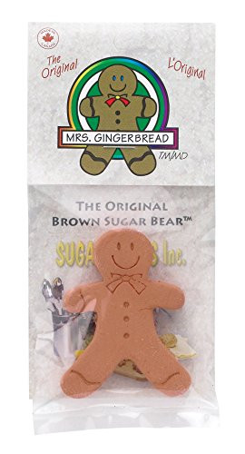 Brown Sugar Bear Original Sugar Saver and Softener  Terracotta  Gingerbread Girl  Single