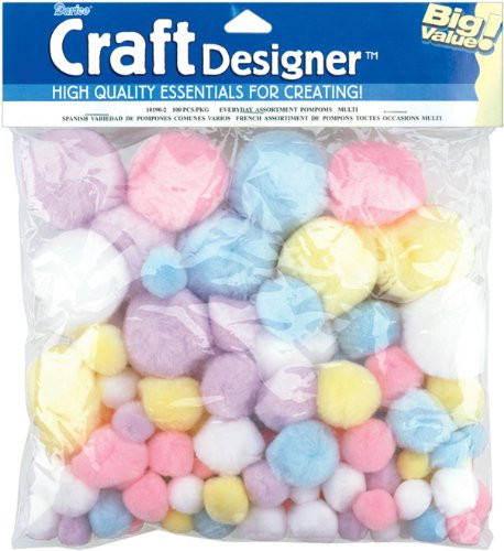 Pom Poms Variety Pack 100 Pkg Spring