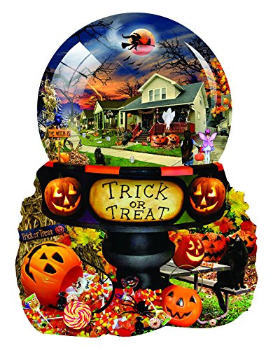 Halloween Globe 1000 pc Shaped Jigsaw Puzzle by SunsOut