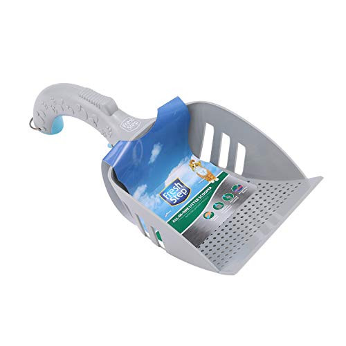 Peeps Fresh Step All in One Litter Scoop   Fast and Easy to Use Cat Litter Scooper  Ergonomic Handle Grip Kitty Litter Scooper to Scoop Away Cat Litter