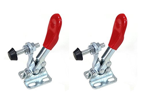 POWERTEC 20317 Quick Release Horizontal Toggle Clamp w Rubber Pressure Tip   Hold Down Hand Tool 60 lb Holding Capacity  201A