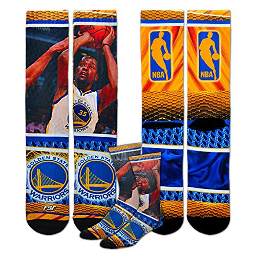 For Bare Feet Golden State Warriors Youth Size NBA Hardplay Kids Socks  4 8 YRS  1 Pair   Kevin Durant 35