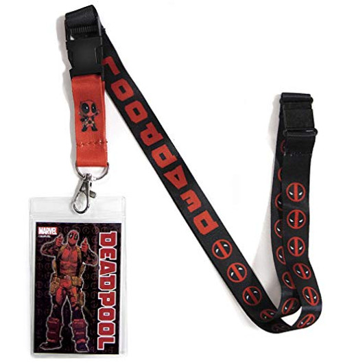 Ata Boy Marvel Comics Deadpool Reversible Lanyard with Breakaway Clip and ID Holder