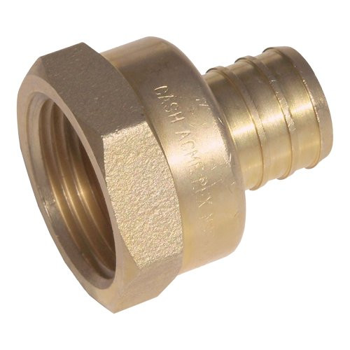 SharkBite UC072LFA Pex Inserts Threaded Female Adapter  1 2  x 1 2   Brass