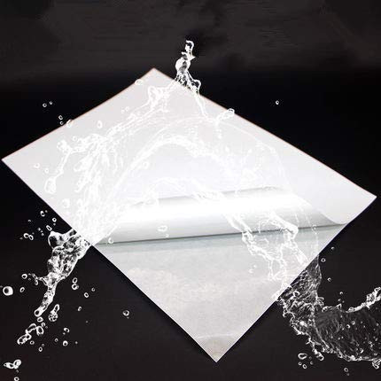 Premium Printable Vinyl Sticker Paper for Inkjet Printer   25 Sheets White Waterproof Decal Paper Sheets   Printable Vinyl Sheets Dries A4 Self Adhesive Label Paper  white